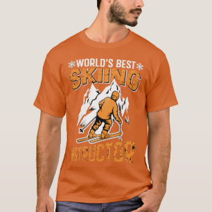 Camiseta Instrutor de Esqui Melhor Instrutor de Esqui do Mu