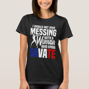 Camiseta Instrutor de Kickboxing de Artes Marciais Francesa