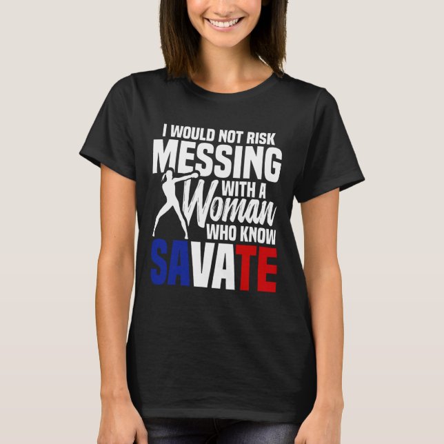 Camiseta Instrutor de Kickboxing de Artes Marciais Francesa (Frente)