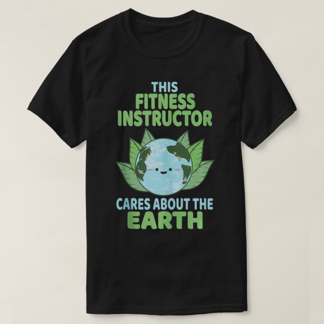 Camiseta Instrutor de malhação do Dia da Terra Awarene ambi (Frente do Design)