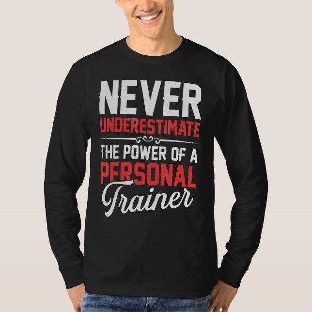 Camiseta Instrutor de Malhação do Power Workout do Treinado (Frente)