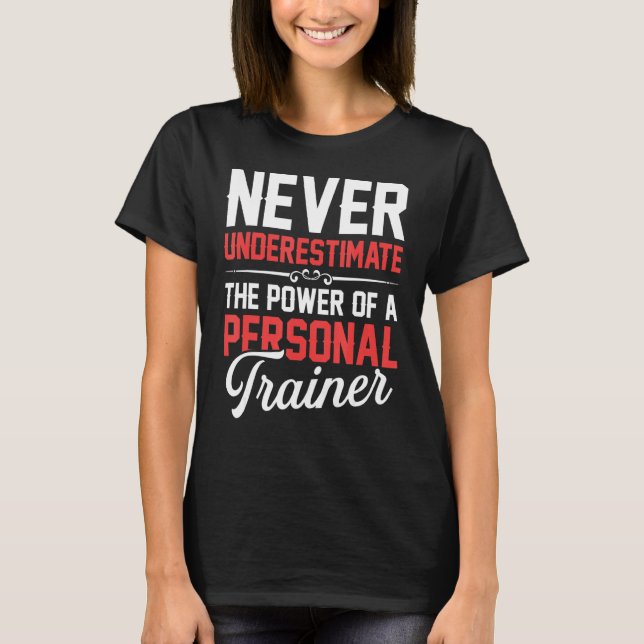 Camiseta Instrutor de Malhação do Power Workout do Treinado (Frente)