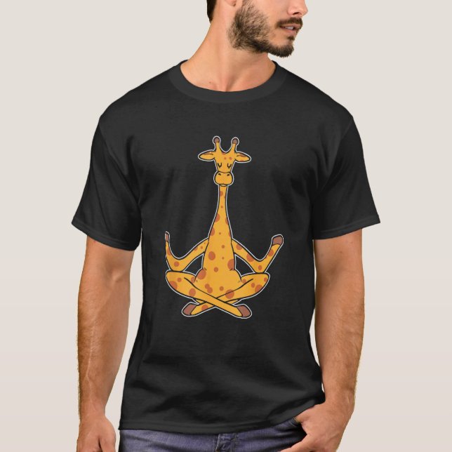 Camiseta Instrutor de Meditação Giraffe Yoga (Frente)