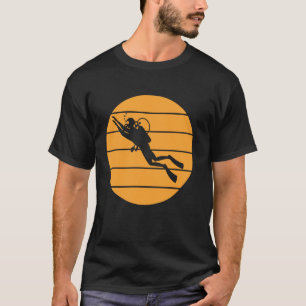 Camiseta Instrutor de Mergulho de Aparelho Oceano Recifes S