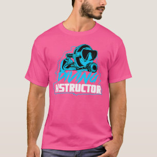 Camiseta Instrutor de mergulho de instrução Scuba
