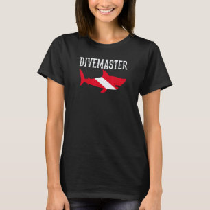 Camiseta Instrutor de mergulho Divemaster Bandeira de mergu