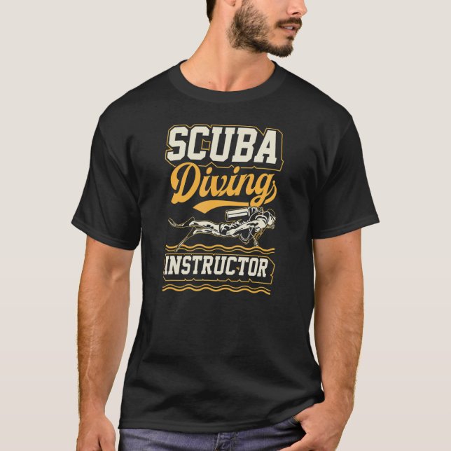 Camiseta Instrutor de Mergulho Scuba Divemaster de Águas Ab (Frente)