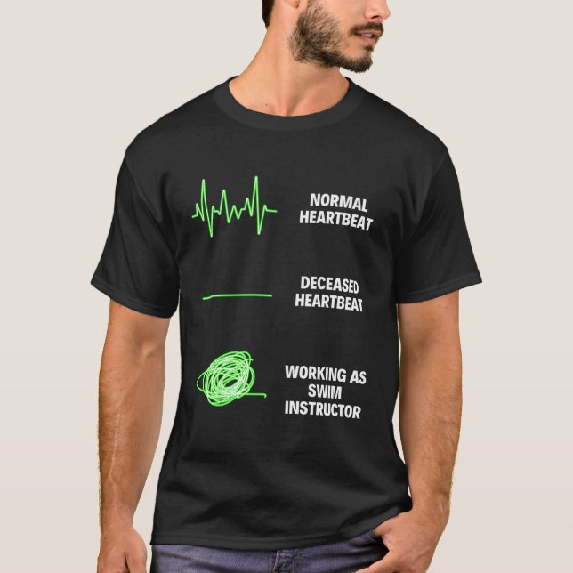 Camiseta Instrutor de Natação de natação (Frente)