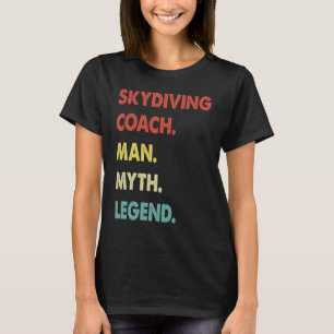 Camiseta Instrutor de Paraquedismo Homem Mito Lenda 1
