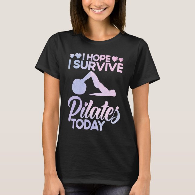 Camiseta Instrutor de Pilates Professor Espero que eu Sobre (Frente)