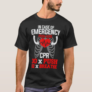 Camiseta Instrutor de RCP Engraçado Primeiros Socorros para