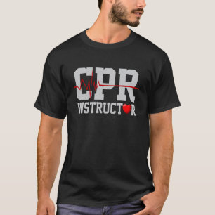 Camiseta Instrutor de RCP Estudante de Enfermagem Escola Es