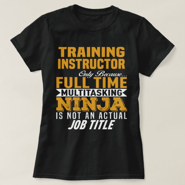 Camiseta Instrutor de treinamento (Frente do Design)