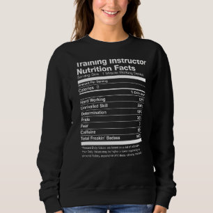 Camiseta Instrutor de Treinamento Fatos Nutricionais Engraç