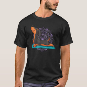 Camiseta Instrutor de Treino de Yoga na Posição do Cachorro