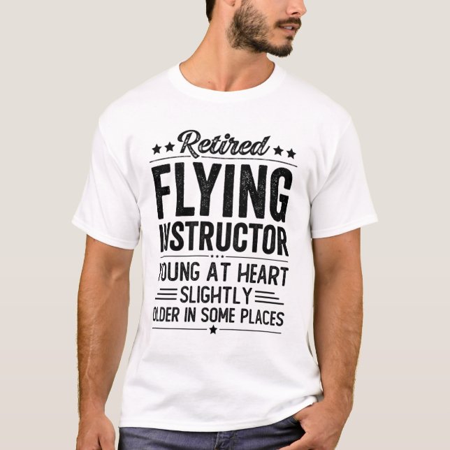 Camiseta Instrutor de Voo Aposentado (Frente)