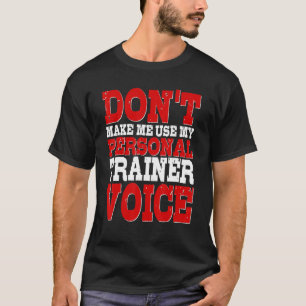 Camiseta Instrutor de Voz de Treinador Pessoal Treinamento 