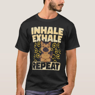 Camiseta Instrutor de Yoga Inspire Expire Repita Meditação