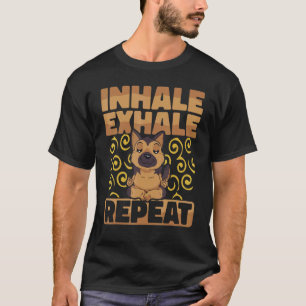 Camiseta Instrutor de Yoga Meditação Inspira Expira Repita