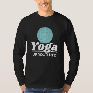 Camiseta Instrutor de Yoga Professor Yoga Eleva a Sua Vida