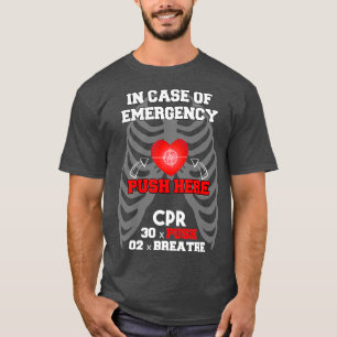 Camiseta Instrutor Engraçado Cpr Primeiro Auxílio para En