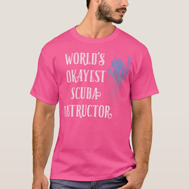 Camiseta Instrutor Scuba Scuba Diving do Okayest (Frente)
