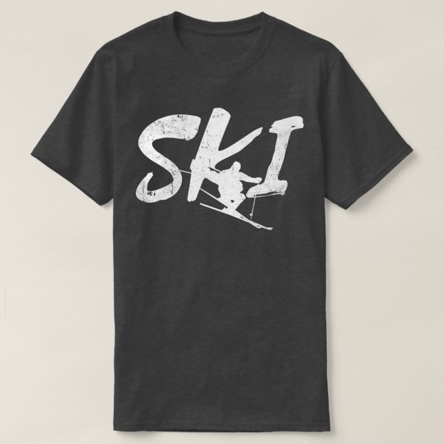 Camiseta Instrutor Snow Adventure Ski para o Esportes de in (Frente do Design)