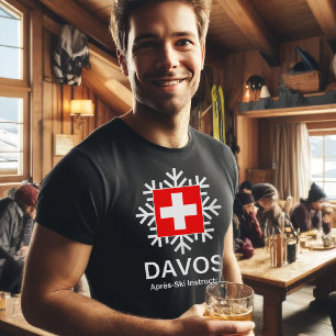 Camiseta Instrutor suíço do Apres-Esqui de Davos