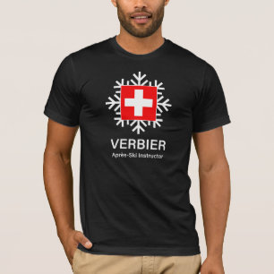 Camiseta Instrutor suíço do Apres-Esqui de Verbier