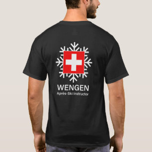 Camiseta Instrutor suíço do Apres-Esqui de Wengen