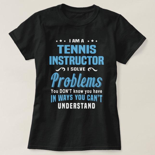Camiseta Instrutor tênis (Frente do Design)