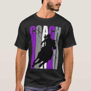 Camiseta Instrutora de Corridas de Barril Retro Cowgirl Rox
