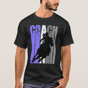 Camiseta Instrutora de Treinamento de Cowgirl Bonita Cavalg