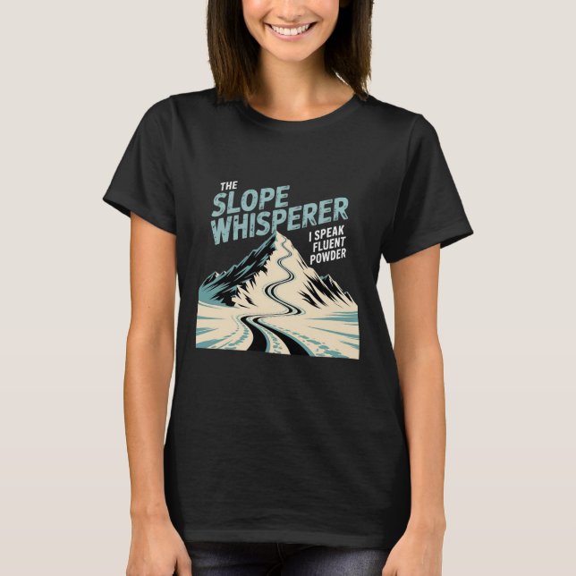 Camiseta Instrutores de Après Ski Profissionais da Encosta  (Frente)