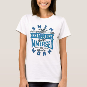 Camiseta Instrutores de Natação se Imerssionam em seu Traba