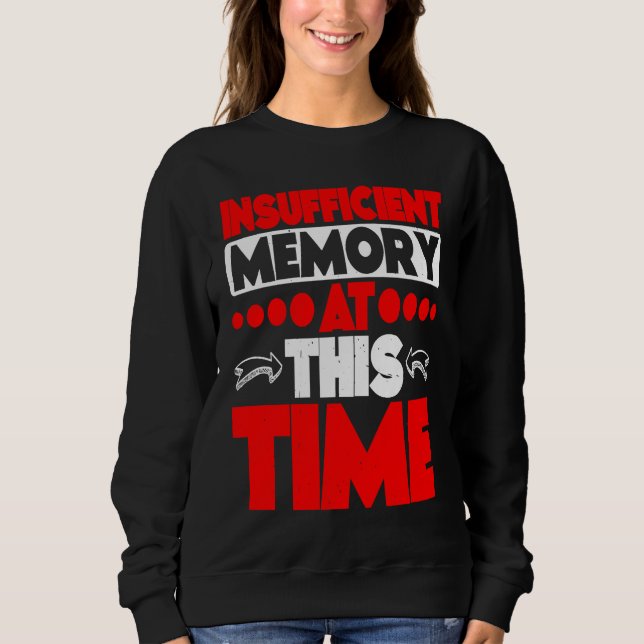 Camiseta Insufficient Memory At This Time (Frente)