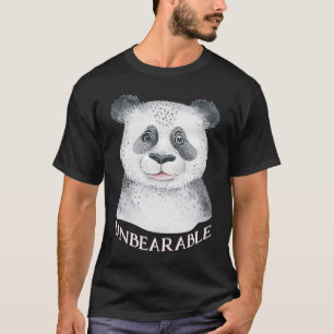 Camiseta Insuportável A mão bonita pintada com uma palavra
