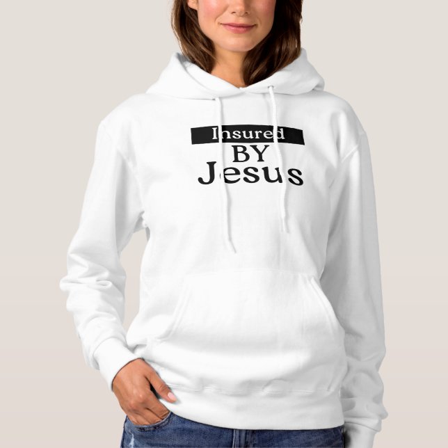 Camiseta Insured By Jesus Christian Spiritual Strength (Frente)