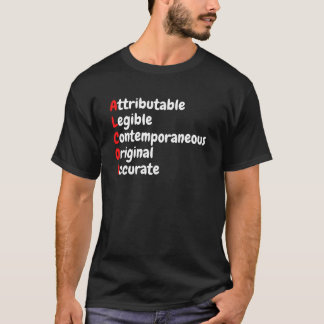 Camiseta Integridade de Dados ALCOA - Presente de Garantia