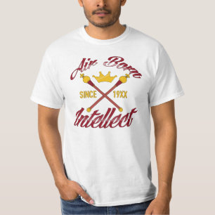 Camiseta INTELECTO NASCIDO do AR - DESDE 19XX