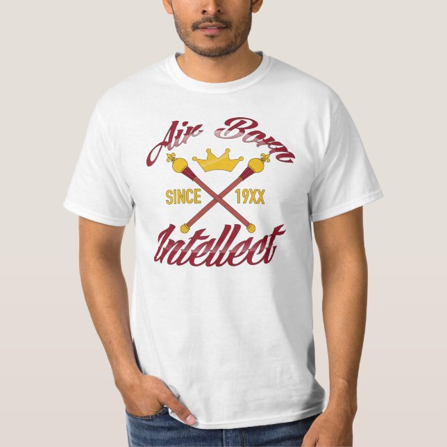 CAMISETA INTELETA DE NASCER DE AR - DESDE 19XX (Frente)
