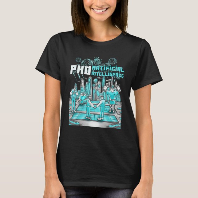 Camiseta Inteligência Artificial AI Computação Ciência AI M (Frente)