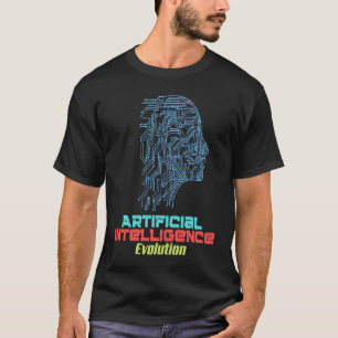 Camiseta Inteligência Artificial do Futuro Robô Tecnológico