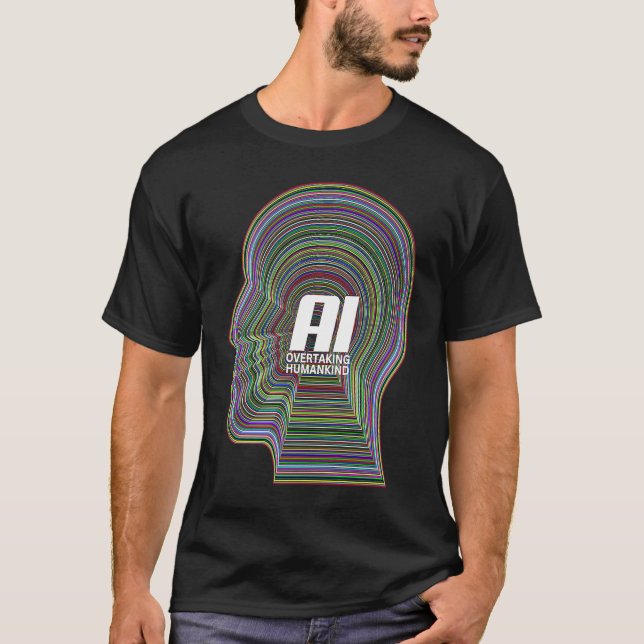 Camiseta Inteligência Artificial IA Tech Superando a Humani (Frente)