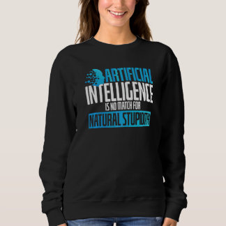 Camiseta Inteligência Artificial Sem Igual Estupidez Scifi