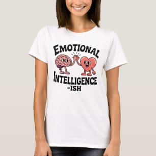 Camiseta Inteligência Emocional-ish   Cérebro-Coração Diver