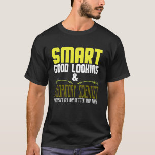 Camiseta Inteligente, bem parecido e cientista de laboratór