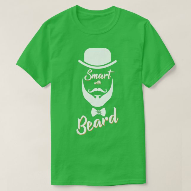 Camiseta Inteligente com barba (Frente do Design)
