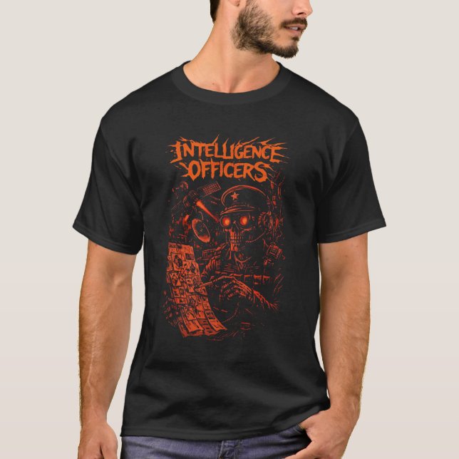 Camiseta Intelligence Officers – Strategic Data Control (Frente)