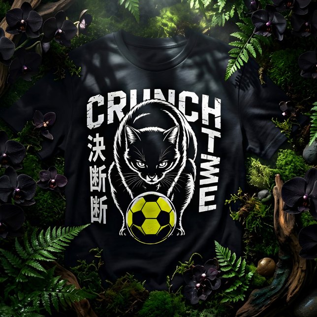 Camiseta Intense Crunch Time Cat - Game Day Style (Criador carregado)